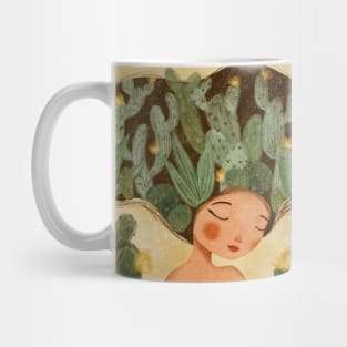 Cactus Girl Portrait Mug